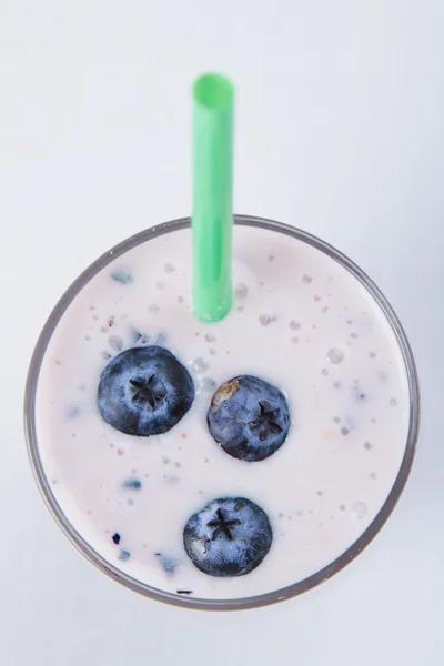 Smoothie Blueberry w szkle — Zdjęcie stockowe
