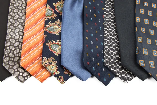 Variety of male ties — Stock Photo, Image