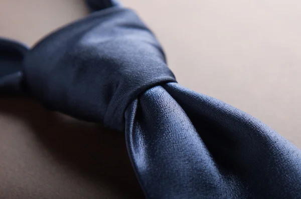 Blue necktie knot — Stock Photo, Image