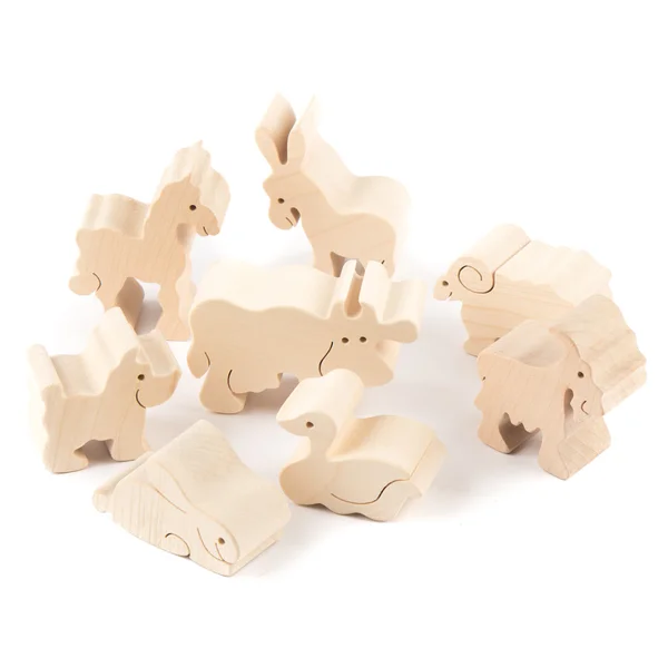 Animales de juguete de madera — Foto de Stock