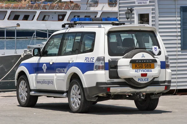 Zypern - Polizeiauto — Stockfoto