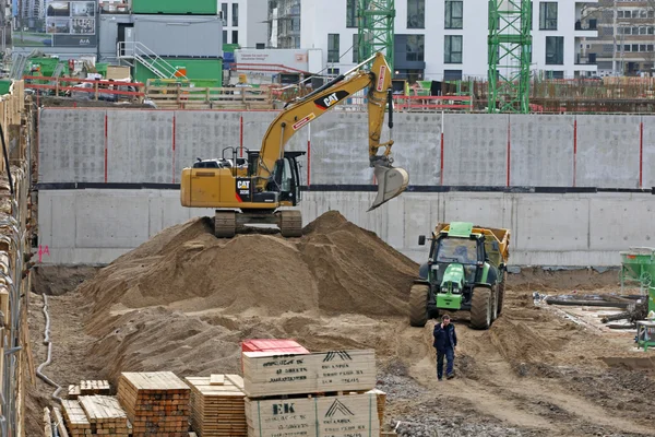 Dusseldorf, Německo - stavební boom — Stock fotografie