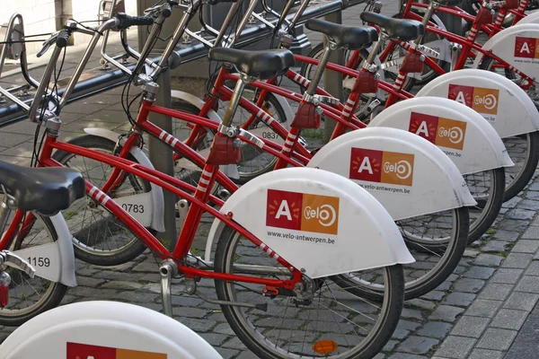 Anversa - Stazione di noleggio biciclette — Foto Stock