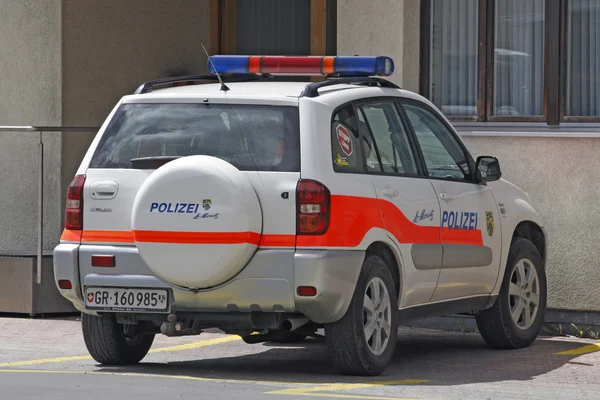 Schweiz - sankt moritz - Polizei — Stockfoto