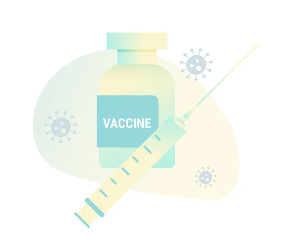 Nieuw Coronavirus 2019 Ncov Ontwikkeling Van Vaccins Illustratie Als Eps — Stockvector