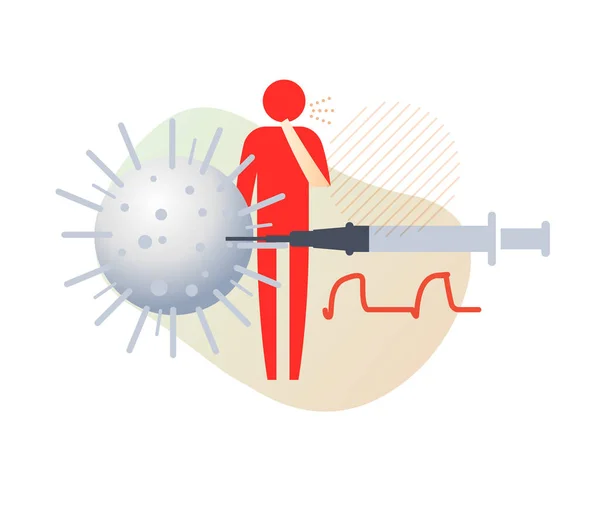 Coronavirus Nouveau 2019 Ncov Mise Point Vaccins Illustration Sous Forme — Image vectorielle