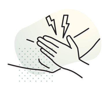 Dirsek Eklem Ağrısı - Eklem Ağrısı - EPS 10 dosyası olarak simge