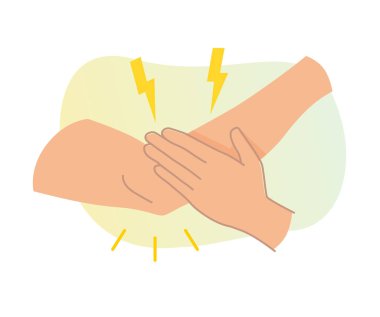 Dirsek Eklem Ağrısı - Eklem Ağrısı - EPS 10 dosyası olarak simge