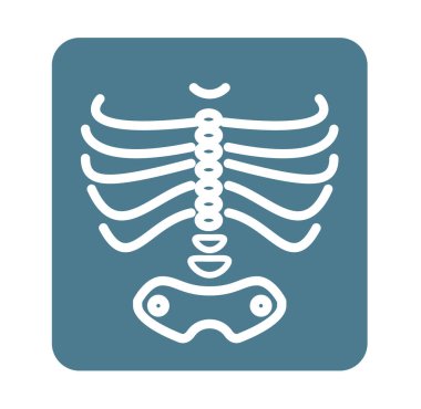 Pelvik Kemikli X-Ray Göğüs Kafesi - EPS 10 dosyası olarak simge