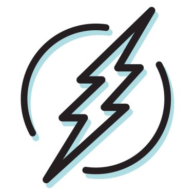 Şimşek Yıldırımı Simgesi - Görüntü EPS 10 Dosyası