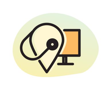 Özel Konumdaki Teletıp - EPS 10 Dosyası olarak Simge