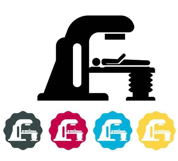 Imrt Intensity Modulated Radiation Therapy Medical Scanner Icon Eps File — Vector de stock