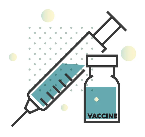 Novel Coronavirus 2019 Ncov Vaccinazione Illustrazione Come File Eps — Vettoriale Stock