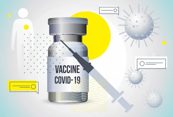 Novel Coronavirus 2019 Ncov Planejamento Distribuição Vacinas Ilustração Como Arquivo — Vetor de Stock