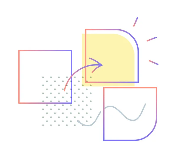 Design Thinking Scamper Modify Illustration Eps File — 스톡 벡터