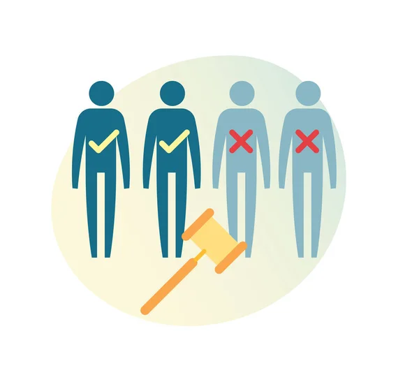 Coronavirus Impact Job Labour Court Illustration Eps File — 스톡 벡터