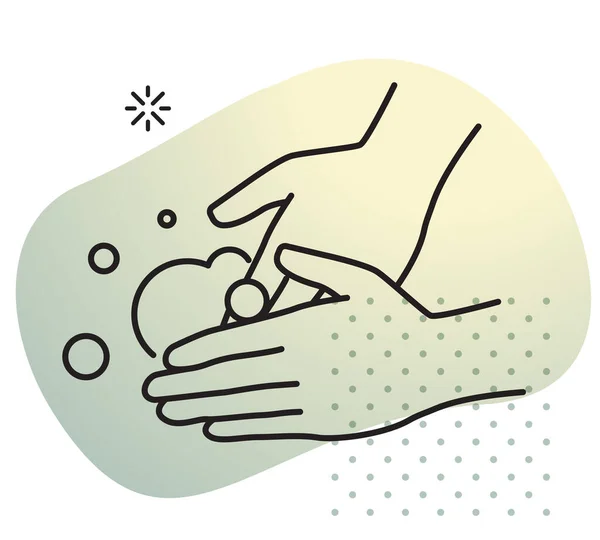 Higiene Handwash Stock Icon Como Archivo Eps — Vector de stock