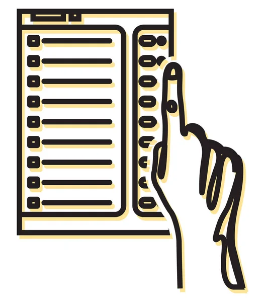 Evm Icono Electrónico Máquina Votación Como Archivo Eps — Archivo Imágenes Vectoriales