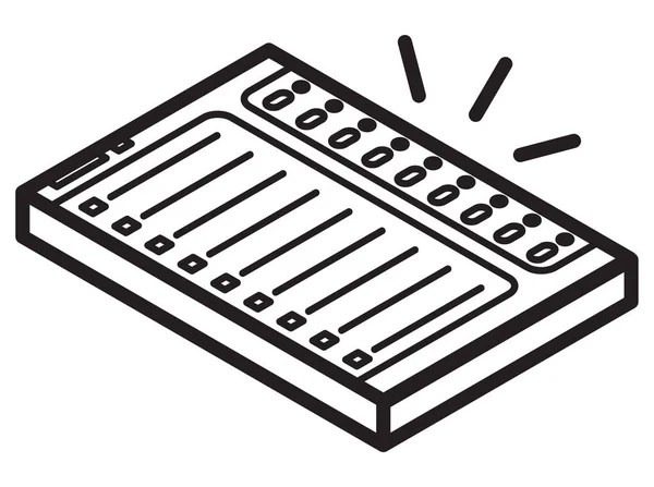 Evm Elektronisches Wahlmaschinen Symbol Als Eps Datei — Stockvektor