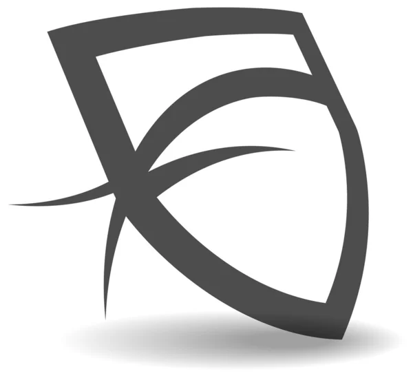 Schildsymbol - Abbildung — Stockvektor
