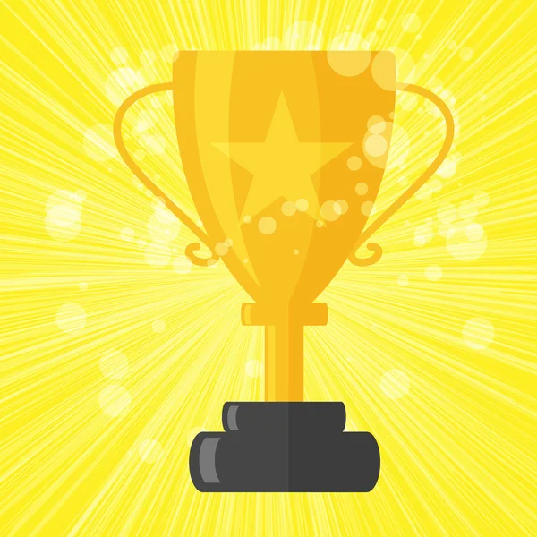 Golden Trophy Award — Stock Vector
