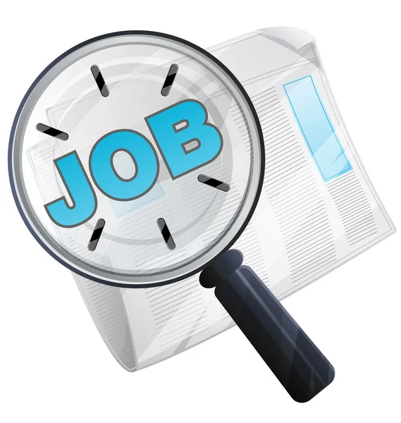 Job Search Icon — Stock Vector