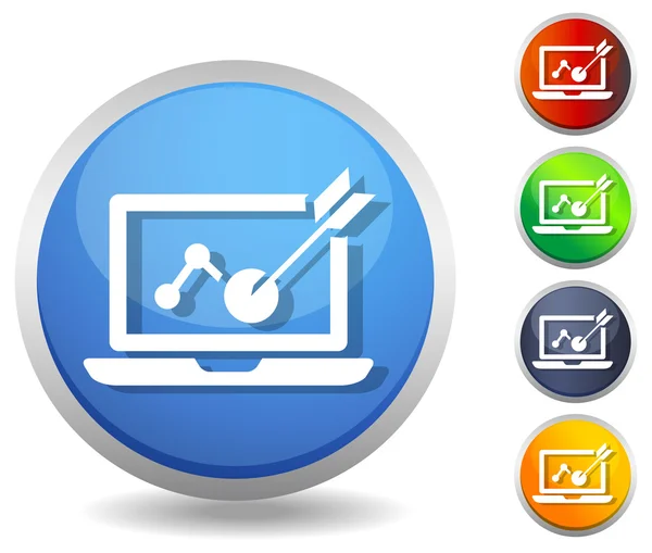 Icon - Suchmaschinenoptimierung — Stockvektor