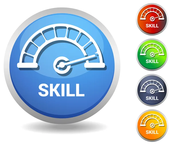 Skill Level Meter - Icon — Stockový vektor