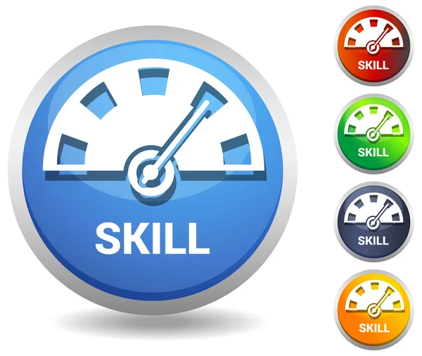 Skill Level Meter - Icon — 图库矢量图片