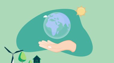 ESG Hedefleri ve Yenilenebilir Enerji ve Sürdürülebilir Teknolojilerin Etkisi - MP4 Dosyası Olarak Canlandırılmış Resimler