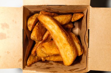 Patates dilimleri. Patates kızartması Kızarmış Patates