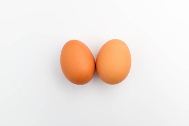 Güzel şekilli bir yumurta. Yenilebilir yumurtalar