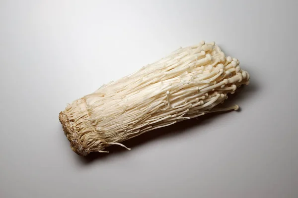 Cogumelo Enoki Enoki Branco — Fotografia de Stock