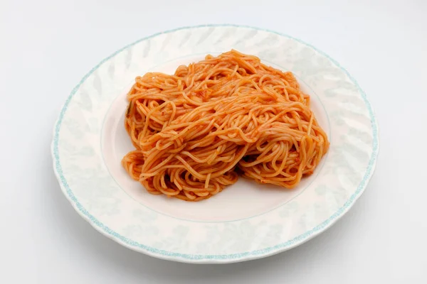 Noodles Seasoned Hot Pepper Paste Spicy Noodles Sweet Noodles — Stockfoto