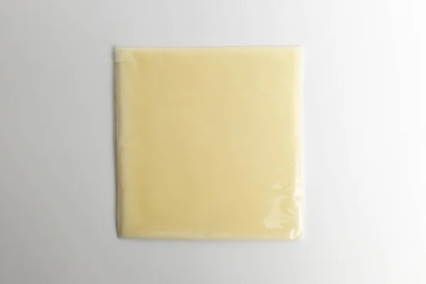 Square Shape Cheddar Cheese Savory Delicious Cheese Thin Cheddar Cheese — Foto Stock