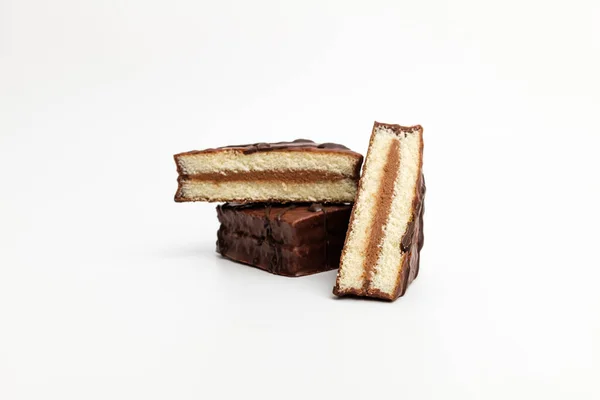 Торт Шоколадным Покрытием Шоколадный Торт Сладкий Десерт — стоковое фото