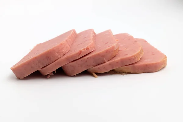 Salty Ham Soft Ham Delicious Ham Easy Eat Canned Food — Foto de Stock