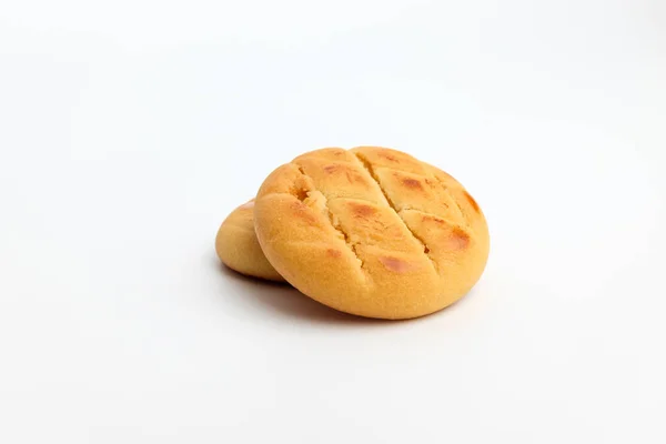 Kekse Mit Mandeln Und Erdnüssen Cookies Auf Braun — Stockfoto