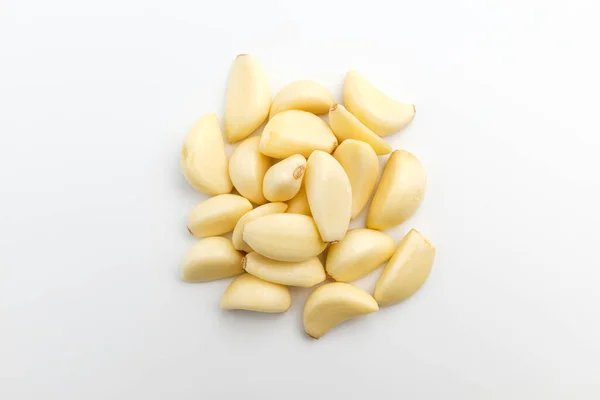 Raw Garlic Garlic Kernels Peeled Garlic — Foto Stock