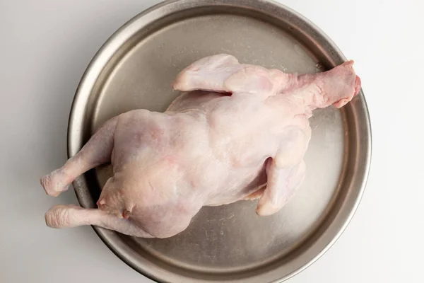 Uncut Raw Chicken Chicken Clean Raw Chicken — Foto de Stock