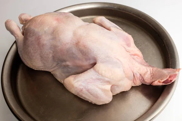 Uncut Raw Chicken Chicken Clean Raw Chicken — Foto de Stock