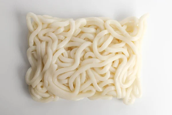 Noodles Din Făină Tăiţei Fermi Moi Tăiței Japonezi Udon — Fotografie, imagine de stoc