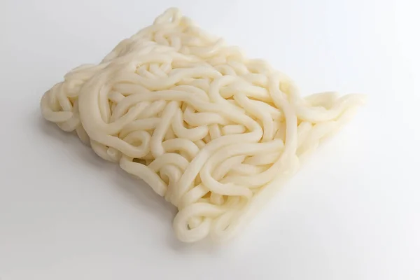 Noodles Din Făină Tăiţei Fermi Moi Tăiței Japonezi Udon — Fotografie, imagine de stoc