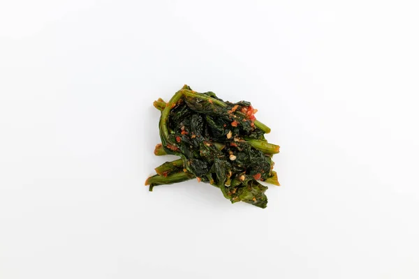 泡菜是用萝卜茎做成的 脆的食物 辣而冷的食物 — 图库照片