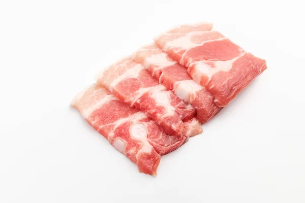 Pork Fat Red Meat Raw Meat Pork Portion —  Fotos de Stock