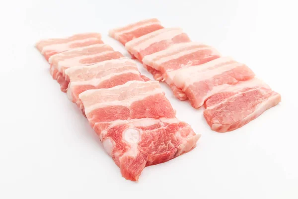 Pork Fat Red Meat Raw Meat Pork Portion — Zdjęcie stockowe