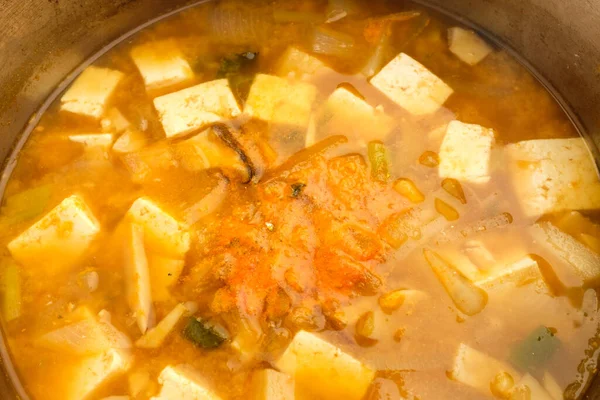 Häufig Gegessen Korea Suppenessen Mit Salzigem Und Herzhaftem Geschmack Suppenessen — Stockfoto