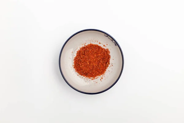 Dry Red Pepper Red Spicy Pepper Finely Ground Powder Seasoning — Stock Fotó