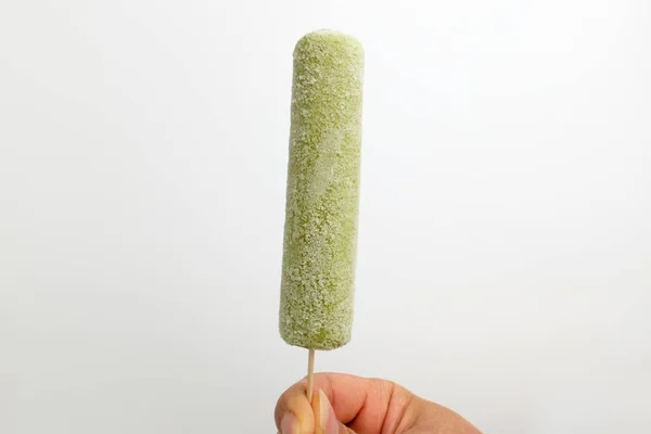 Green Tea Flavor Dessert Sweet Frozen Food Soft Food — Stockfoto