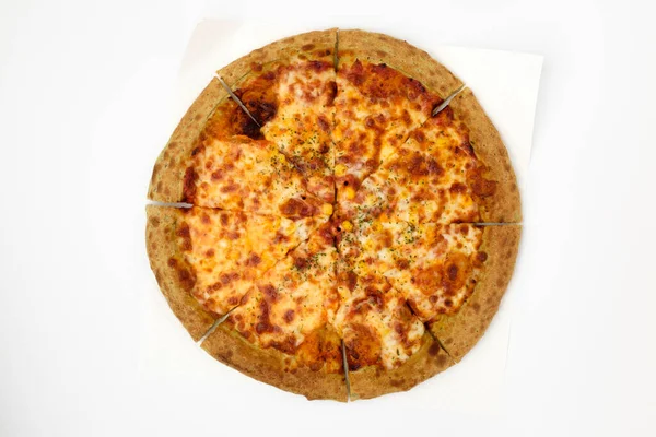 Italian Cheese Pizza Italian Food American Pizza Greasy Food Cheese — Stockfoto